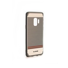 Dlons Navy & Cream Pinstripe TPU Case for Samsung S9