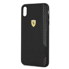 Ferrari - On Track PU Rubber Soft Touch Case for iPhone XS MAX