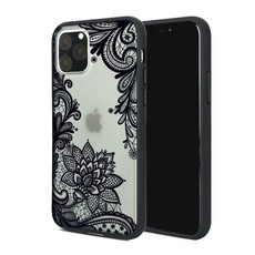 Funki Fish Floral Lace Henna Cover for iPhone 11 - Black