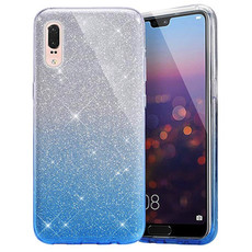 Gradient Sparkle Glitter Case for iPhone XS - Blue