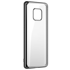 Huawei Mate 20 Pro Transparent Cover - Black Frame