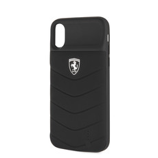 Ferrari - Power Case Full Cover Deboss Lines Rubber for iPhone X