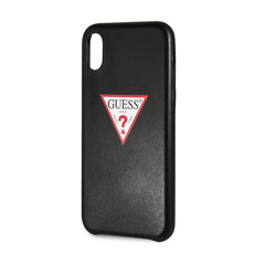 Guess - PU Leather Case Triangle Logo for iPhone X