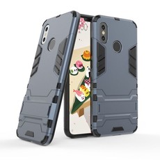 Iron Man Dual Shockproof Armor Case for Xiaomi Mi 8 Navy