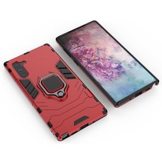 Kickstand Armor Stand Tiger Case for Samsung Note 10 Red