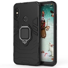 Kickstand Ring Armor Case for Xiaomi Redmi 6 Pro Black