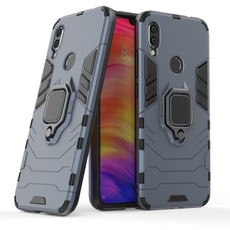 Kickstand Ring Stand Tiger Armor for Xiaomi Redmi Note 7 Navy