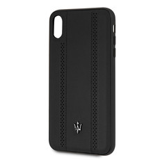 Maserati - Granlusso Crafted Hard Case for iPhone XS MAX - Black