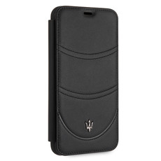 Maserati - Granlusso Origins Booktype Case for iPhone XS MAX - Black