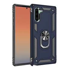 Military Grade Shockproof Magnetic Stand Case For Samsung Note 10 Navy