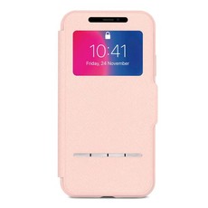 Moshi SenseCover Slim Portfolio Case for iPhone X - Pink