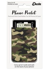 Phone Pocket - Camo Faux Leather