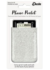 Phone Pocket - Silver Glitter