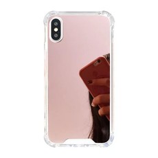 Pink Mirror Back Phone Case for iPhone XR