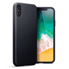 Protective Matte Gel Skin TPU Case for Apple iPhone X - Black