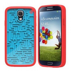 Pure Gear Samsung S4 A-Maze-Ing Game Case - Blue/Red