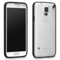 PureGear Slim Shell Case for Samsung S5 - Clear/Black