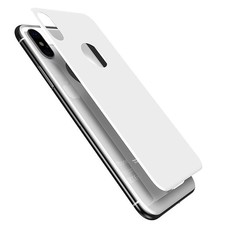 Rear Back Full Curved Tempered Glass for iPhone X/10 White