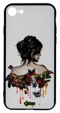 Red Devil iPhone 7 Protective Flexible Back Cover - Ladie Butterflies