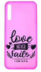 RedDevil Huawei P30 Engraved Back Cover - Love Never Fails Pink