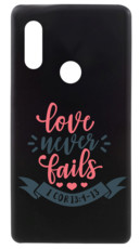 RedDevil Huawei P30 Lite Engraved Back Cover - Love Never Fails Black