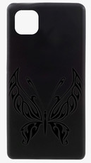 RedDevil iPhone 11 Engraved Back Cover - Butterfly Black