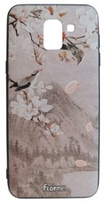 RedDevil Samsung J6 2018 Protective Fashion Back Cover - Birds & Flowers