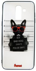 RedDevil Samsung J8 2018 Protective Fashion Back Cover - Bad Dog