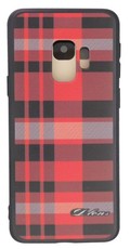 RedDevil Samsung S9 Protective Fashion Back Cover - Red Tartan