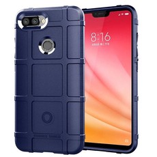 Rugged Shield Armor Matte Case for Xiaomi Mi8 Lite Blue