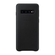 Samsung Galaxy S10 Leather Cover - Black