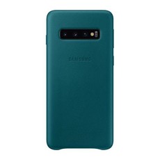 Samsung Galaxy S10 Leather Cover - Green