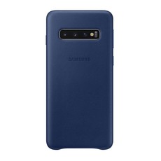 Samsung Galaxy S10 Leather Cover- Navy