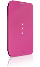 Samsung Galaxy S5 White Diamond Crystal Booklet - Pink