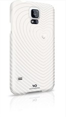 Samsung Galaxy S5 White Diamond Heartbeat Cover - White