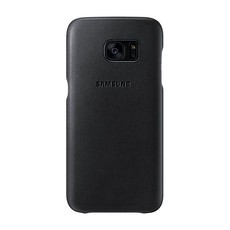 Samsung Galaxy S7 Edge Leather Cover-Black