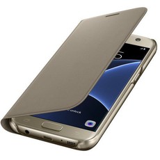 Samsung Galaxy S7 Flip Wallet - Gold