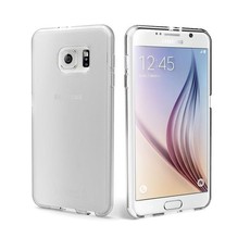 Samsung S6 Compatible Gel Cover & Glass Protector Combo - Clear