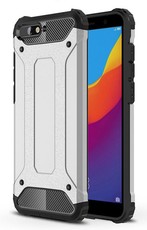 Shockproof Armor Case for Huawei Y6 2018 - Silver