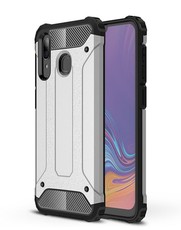 Shockproof Armor Case for Samsung A30 Silver