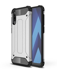 Shockproof Armor Case for Samsung A50 Silver