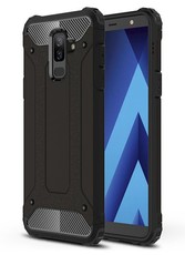 Shockproof Armor Case for Samsung Galaxy A6+ - Black (2018)