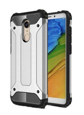 Shockproof Armor Case for Xiaomi Redmi 5 Plus Silver