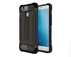 Shockproof Armor Hard Protective Case For Huawei P9 Lite - Black