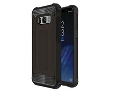 Shockproof Armor Hard Protective Case For Samsung Galaxy S8 - Black