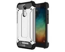 Shockproof Armor Hard Protective Case For Xiaomi Redmi Note 3 - Silver