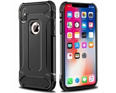 Shockproof Armour Hard Protective Case for iPhone X - Black