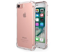 Shockproof Slim Fit Protective Case with Transparent Soft Back for iPhone 7