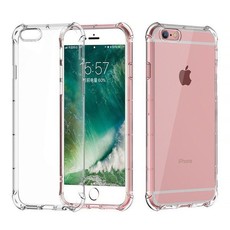 Silver Star Shockproof Slim Fit Protective Case Transparent for iPhone 7