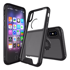 SIXTEEN10 Acrylic Clear Back Case for iPhone XS MAX - Black